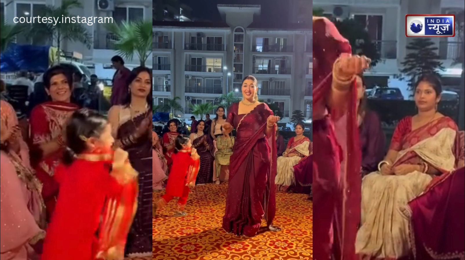 Diwali का असली पटाखा बनी Bhabhi! Red Hot Saree पहन कर, दिखाए ऐसे Sexy डांस मूव्स कि Society के लड़कों के छूट गए पसीने…