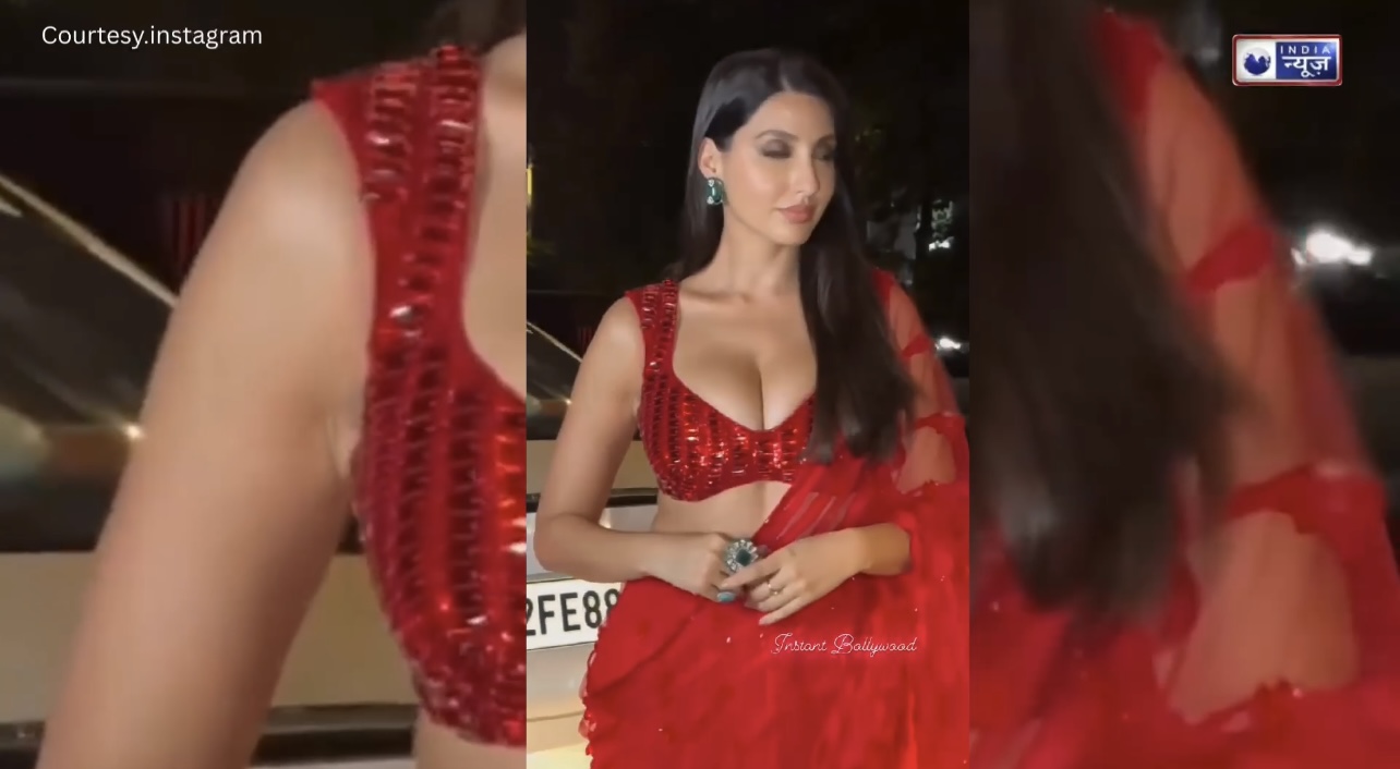Red Alert! Nora Fatehi ने जब साड़ी में दिखाए ‘परफेक्ट कर्व्स’, हुस्न से भरा बदन देखकर पब्लिक हुई मदहोश…