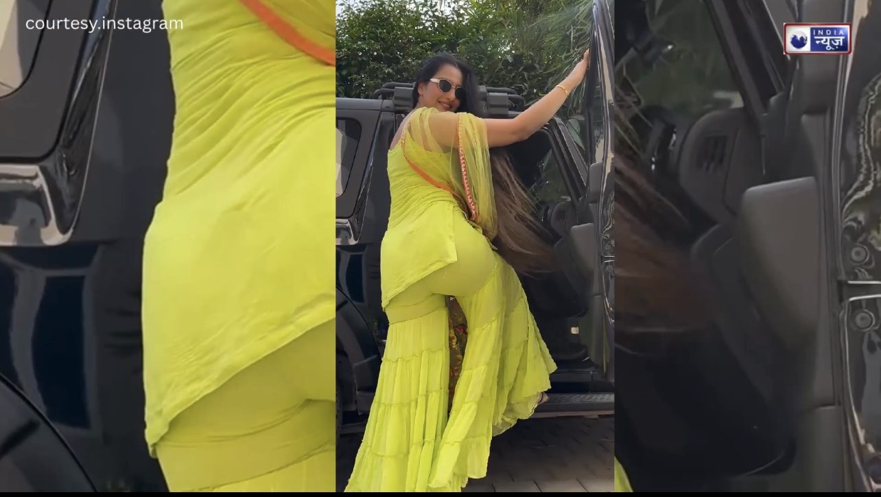 शरारा है या जींस? Curves फ्लॉन्ट करने के लिए भाभी ने पहनी ऐसी ड्रेस, जान-जान कर दिखाए Hips!