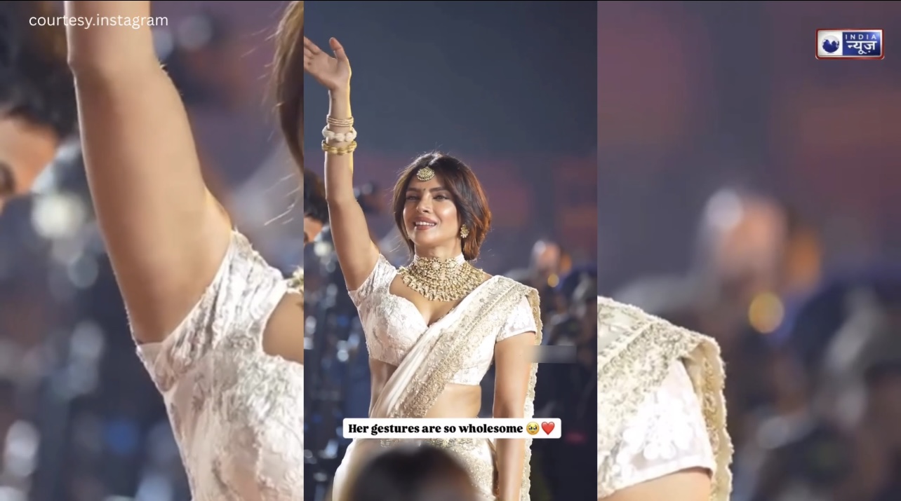 Globetrotter: देसी गर्ल का रॉयल लुक! सफेद लहंगे में Priyanka Chopra ने नमस्ते करते हुए ली शानदार Entry…