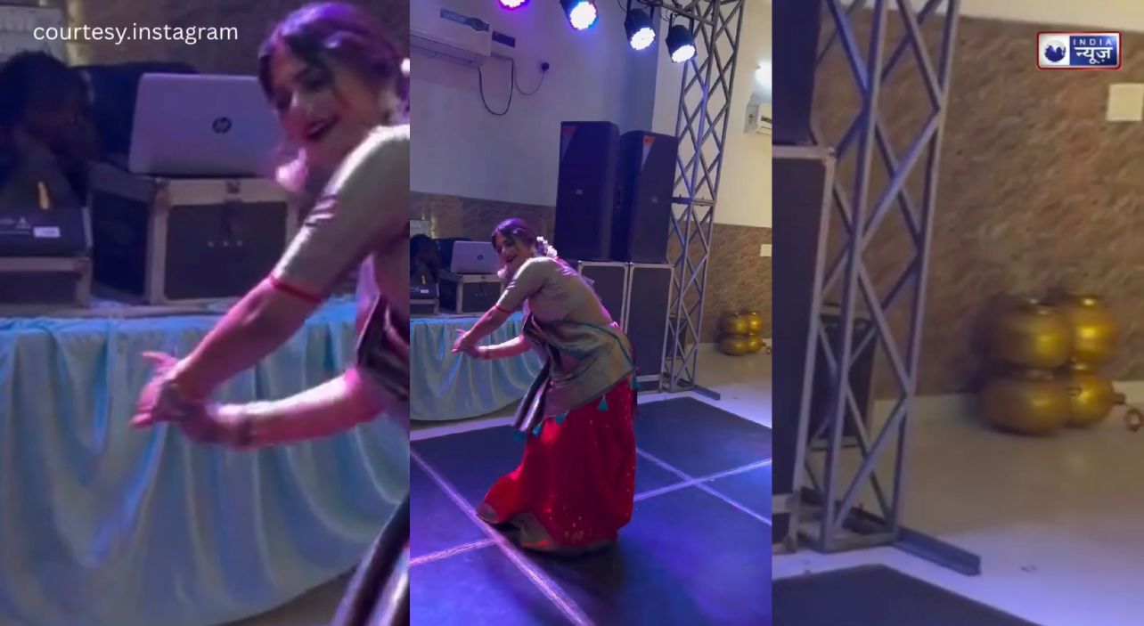 Sexy Bhabhi Video: पत्नी के ठुमके देख पति हुआ शर्म से लाल, सेक्सी भाभी अपने हॉट डांस में भूली सारे रिश्ते…