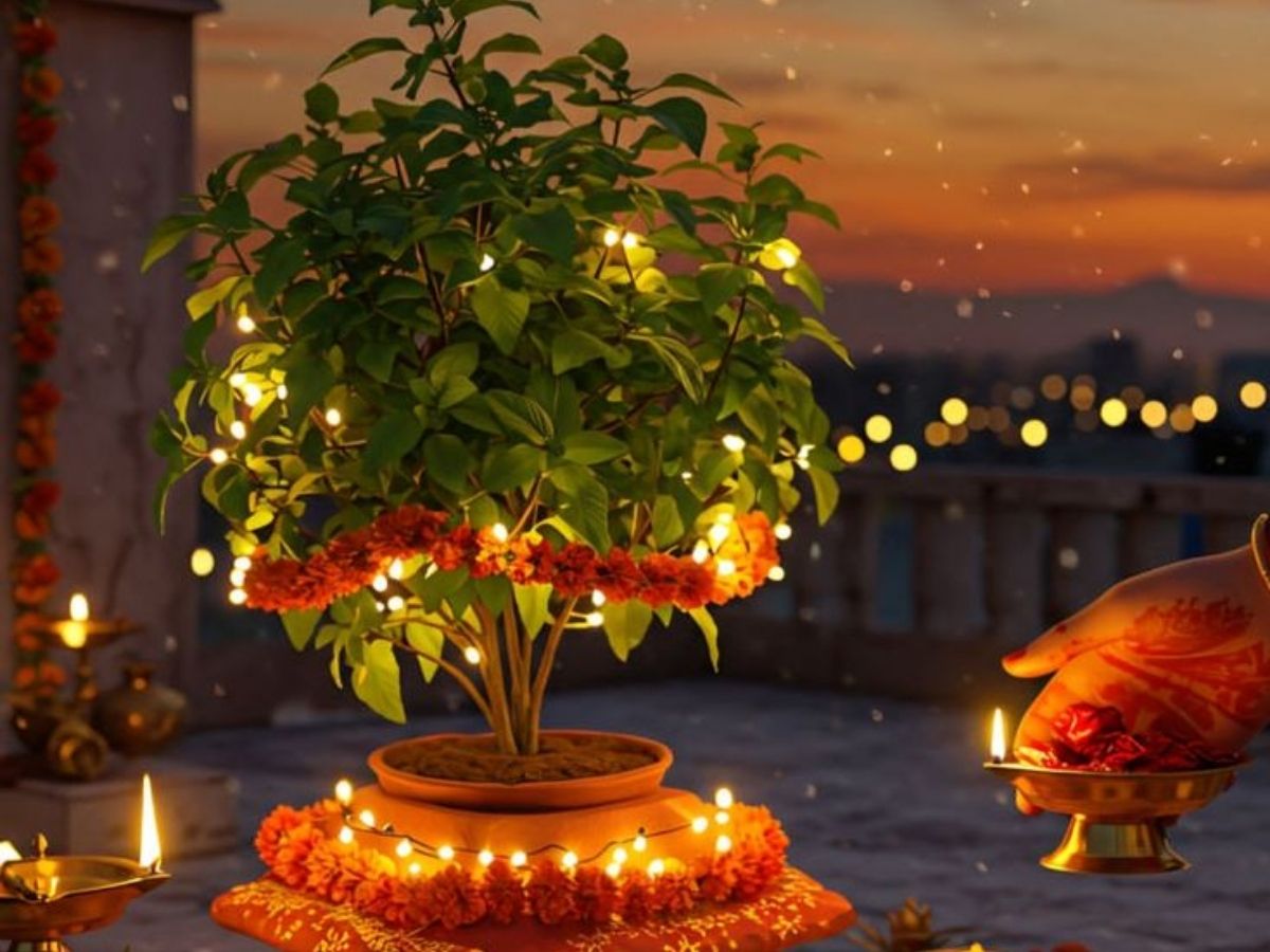 Tulsi Pujan Diwas 2025: तुलसी पूजन की शाम को करें ये सरल उपाय, घर में बनी रहेगी सकारात्मक ऊर्जा - Gallery Image