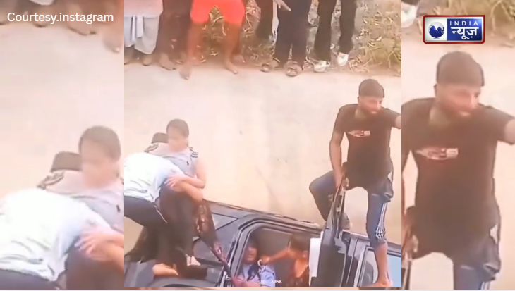 सामने थी मौत! फिर भी कूदकर, उफनते पानी में समा रही कार को नौजवान ने जान दांव पर लगाकर बचाया फंसे लोगों को