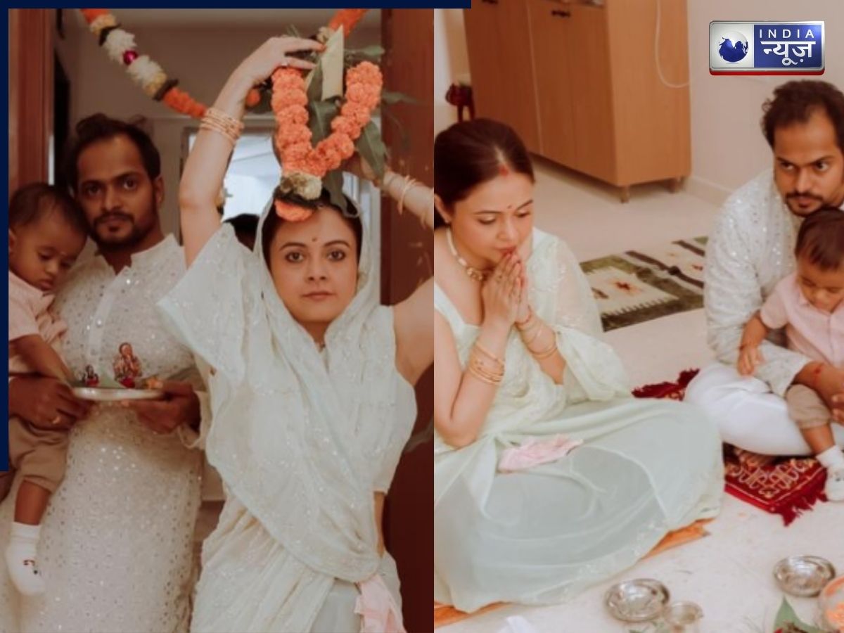देवोलीना भट्टाचार्जी ने नए घर में किया गृह प्रवेश, शहनवाज शेख ने की आरती, दिखे भगवान की मूर्ति थामे