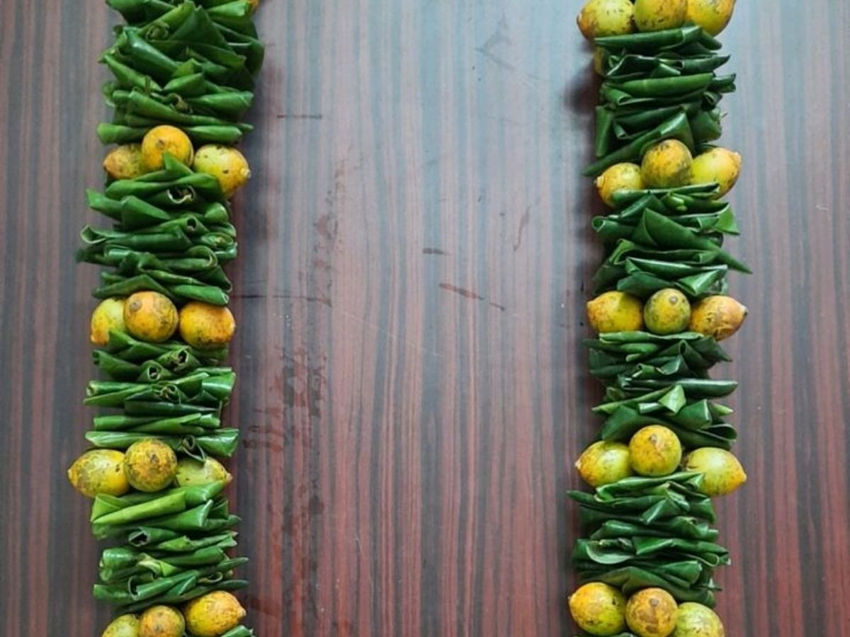 Lemon & Mango Leaf Garland - Photo Gallery
