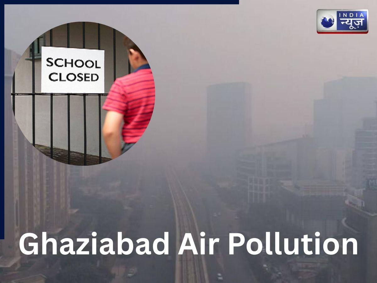 दिल्ली के बाद अब गाजियाबाद में AQI पहुंचा गंभीर श्रेणी में, नर्सरी से लेकर 5वीं तक की क्लास चलेगी ऑनलाइन