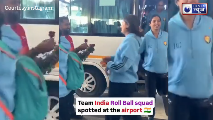 Blue Army का ग्रैंड वेलकम! Team India एयरपोर्ट पर, हर खिलाड़ी का गुलाब देकर शानदार स्वागत हुआ