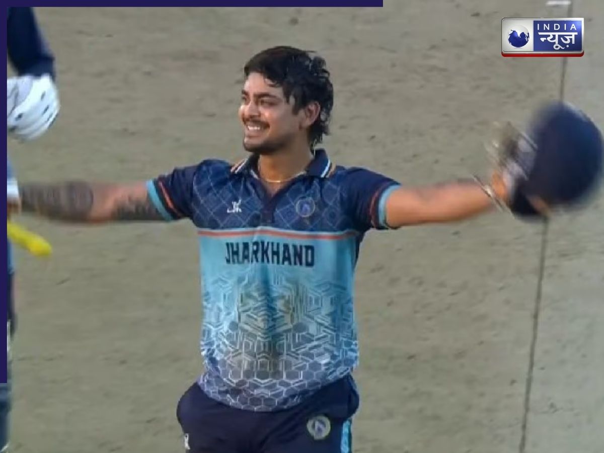 Vijay Hazare Trophy: 33 गेंदों में जड़ दिया तूफानी शतक, सबसे तेज़ सेंचुरी से सिर्फ एक गेंद दूर रह गए ईशान किशन