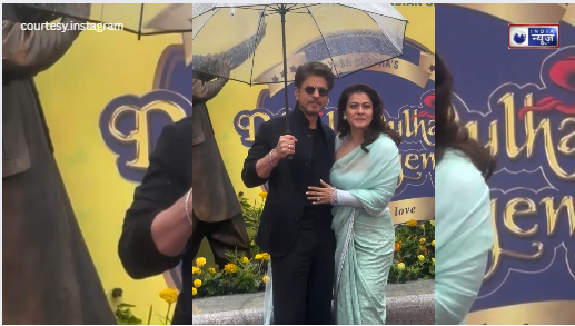 30 साल बाद फिर मिली राज-सिमरन की जोड़ी, Leicester Square में बनी मूर्ति, ‘मेहंदी लगा के रखना’ पोज अमर!