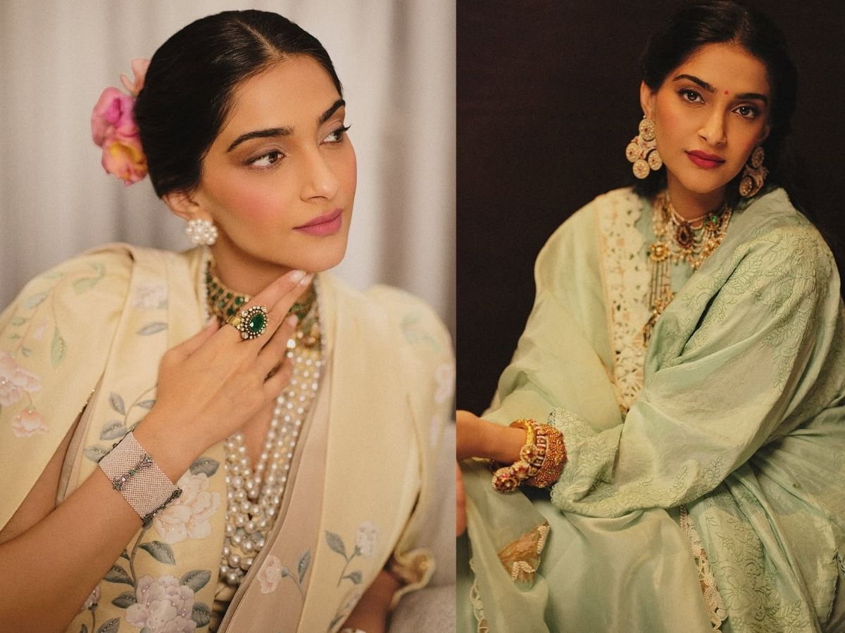 Anamika Khanna ने स्टाइल किए Sonam Kapoor के ये स्टनिंग लुक्स! अनबिटेबल फैशन सेंस ने सोशल मीडिया पर सेट किया फैशन ट्रेंड