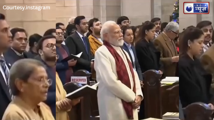 PM Modi: सियासत से दूर, भक्ति के नूर में डूबे पीएम नरेंद्र मोदी; क्रिसमस पर चर्च पहुंचकर चौंका दिया सबको