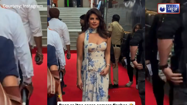 Priyanka Chopra को इवेंट में देख, लगे लाखों कैमरा फ्लैश, ‘फ्लोरल ड्रेस’ ने किया फैशन पर राज