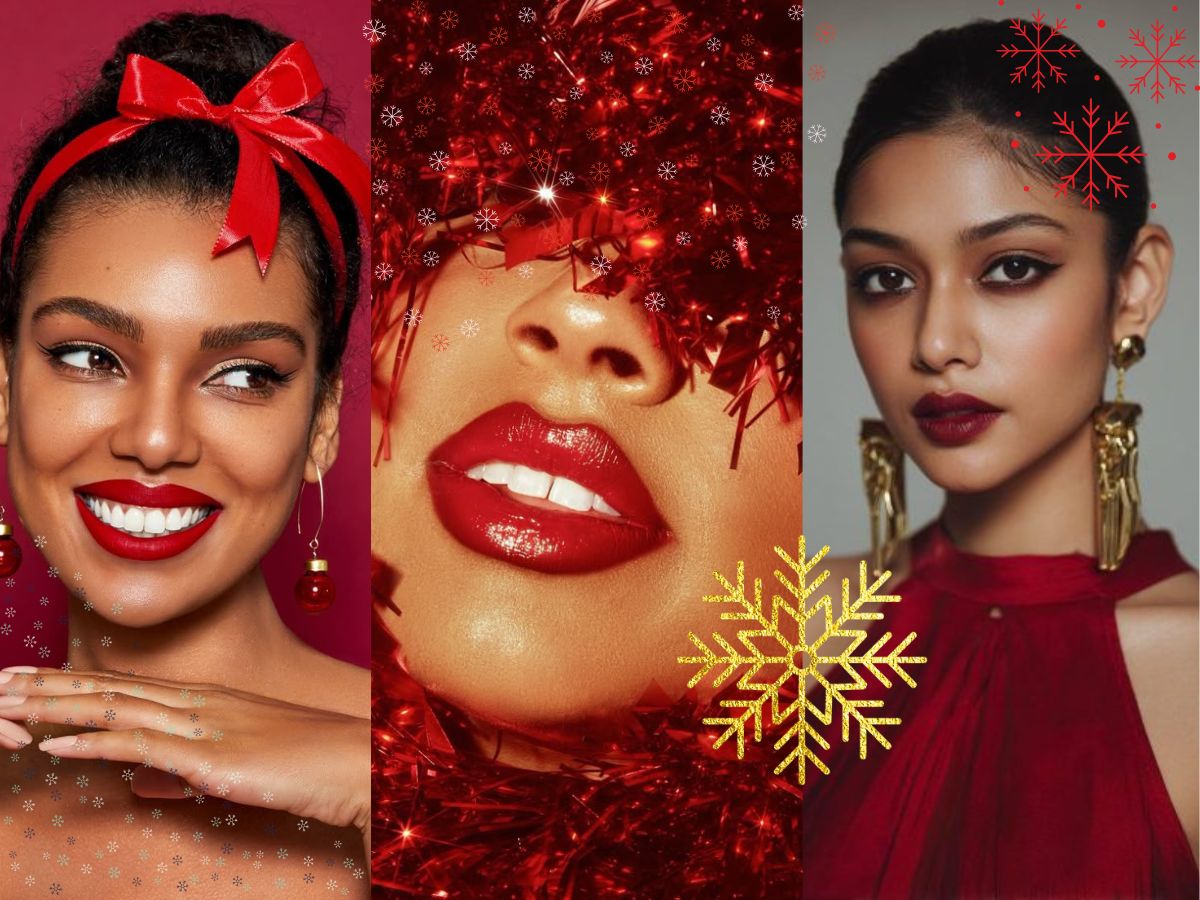 Red Lipstick Makeup Christmas Inspo - Photo Gallery