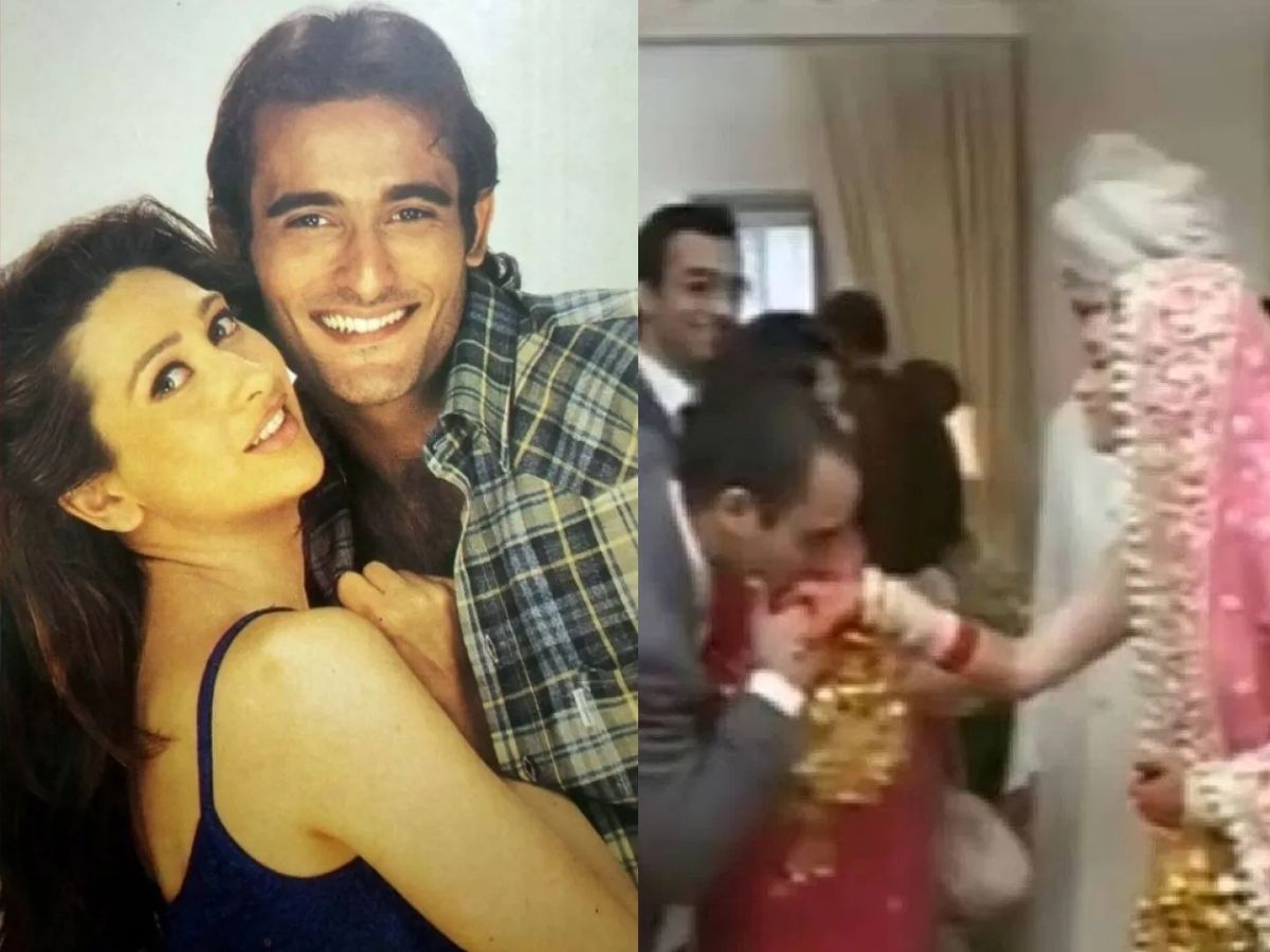 Karisma Kapoor कपूर के प्यार में दीवाने थे Akshaye Khanna! शादी के दिन सरेआम चूमा था हाथ, देखते रह गए थे एक्ट्रेस के पति