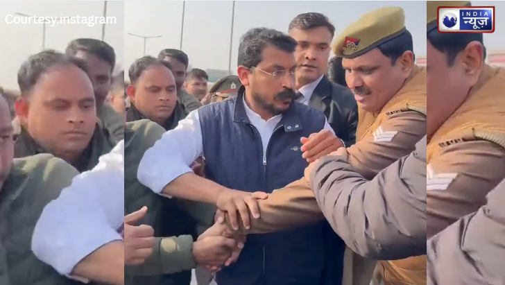 मेरठ हाईवे बना अखाड़ा; चंद्रशेखर को रोकने के लिए भारी पुलिस बल तैनात, नेता ने घेराबंदी को किया धुआं-धुआं!