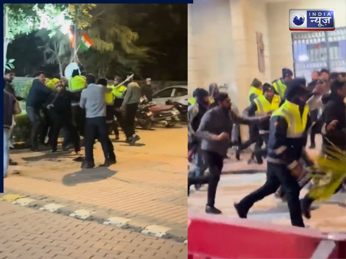 Greater Noida Viral Video: ग्रेटर नोएडा में डिलीवरी की छोटी सी गलती बनी बवाल की वजह, लात-घूंसे और लाठी-डंडों के बीच जमकर हुई मारपीट