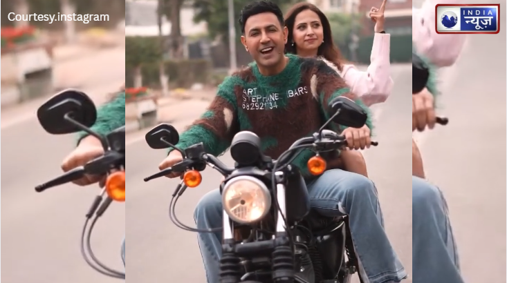 बुलेट पर सवार होकर Gippy और Sargun ने शुरू किया ‘Jatta 4’ का प्रमोशन, बीच सड़क पर झूमते दिखे कलाकार!