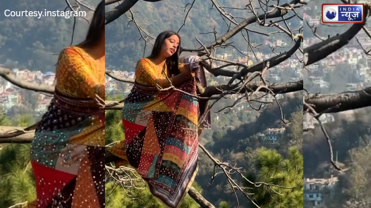 सोशल मीडिया का पागलपन! पेड़ की डाल पर लेटकर लड़की ने पार की सारी हदें देखे वीडियो