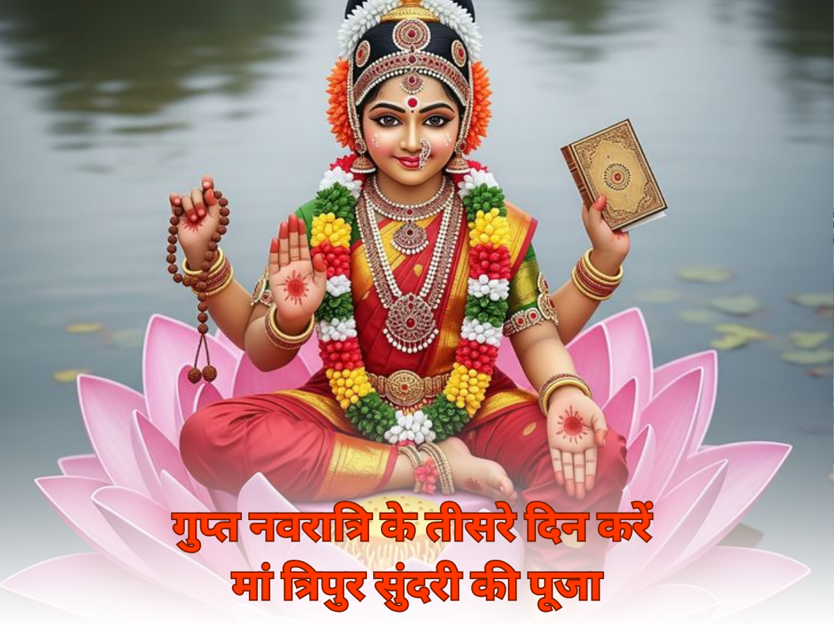 Gupt Navratri 3rd Day Puja: आज गुप्त नवरात्रि का तीसरे दिन, करें  मां त्रिपुर सुंदरी की पूजा, जानें सही विधि और शुभ मुहूर्त