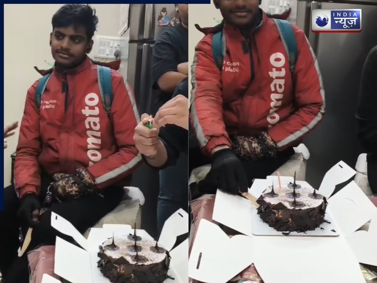 ऑडर देने पहुंचा राइडर, कस्टमर ने दिया ऐसा सरपराइज देख निकल आए आंसू, वीडियो वायरल