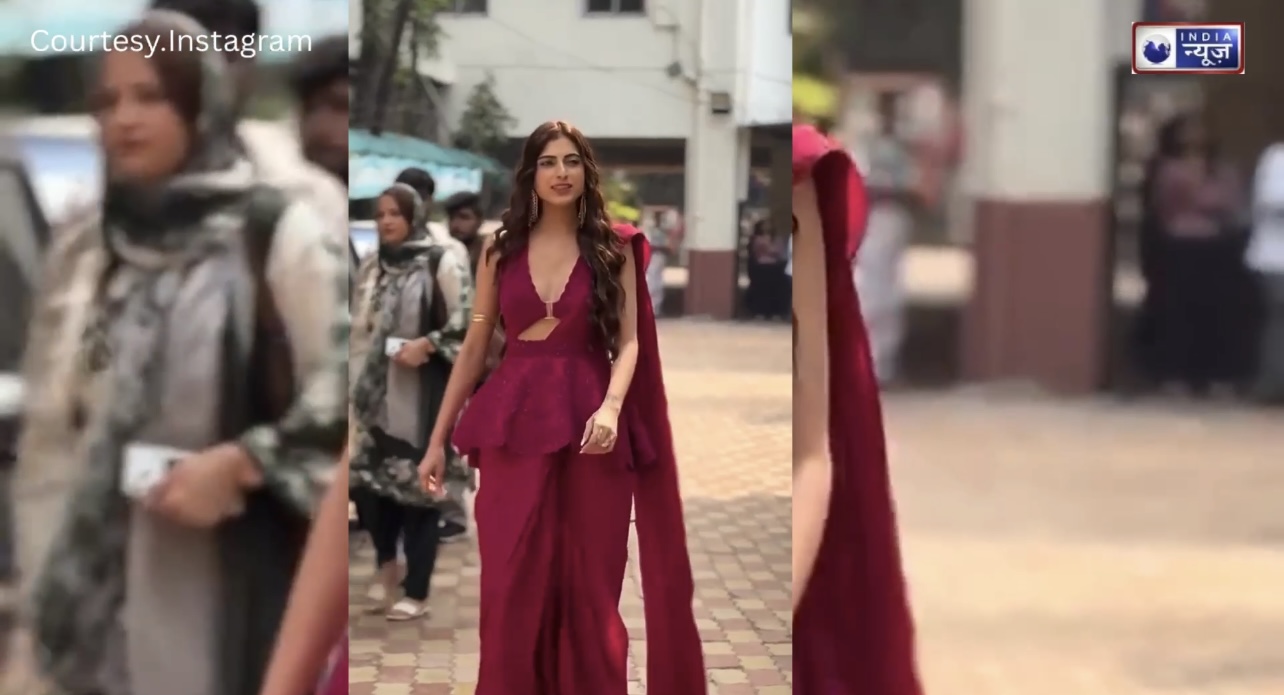बांद्रा में छाया Farhana Bhatt का जादू: रेड कलर की ड्रेस में दिए पैप्स को जबरदस्त पोज, देखें वीडियो!