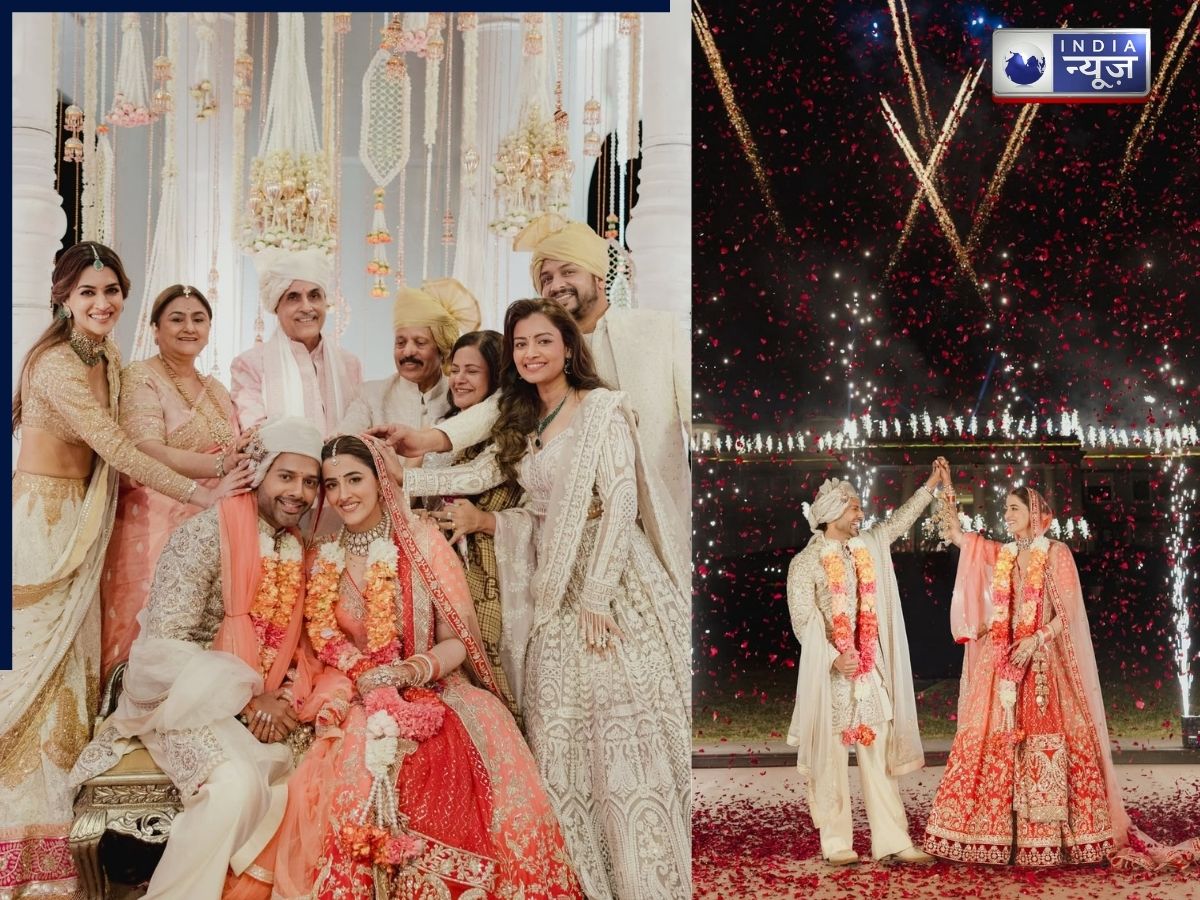 क्रिश्चियन वेडिंग के बाद कृति सेनन की बहन ने हिंदू रीति-रिवाज से रचाई शादी, उदयपुर में लिए 7 फेरे; वीडियो वायरल