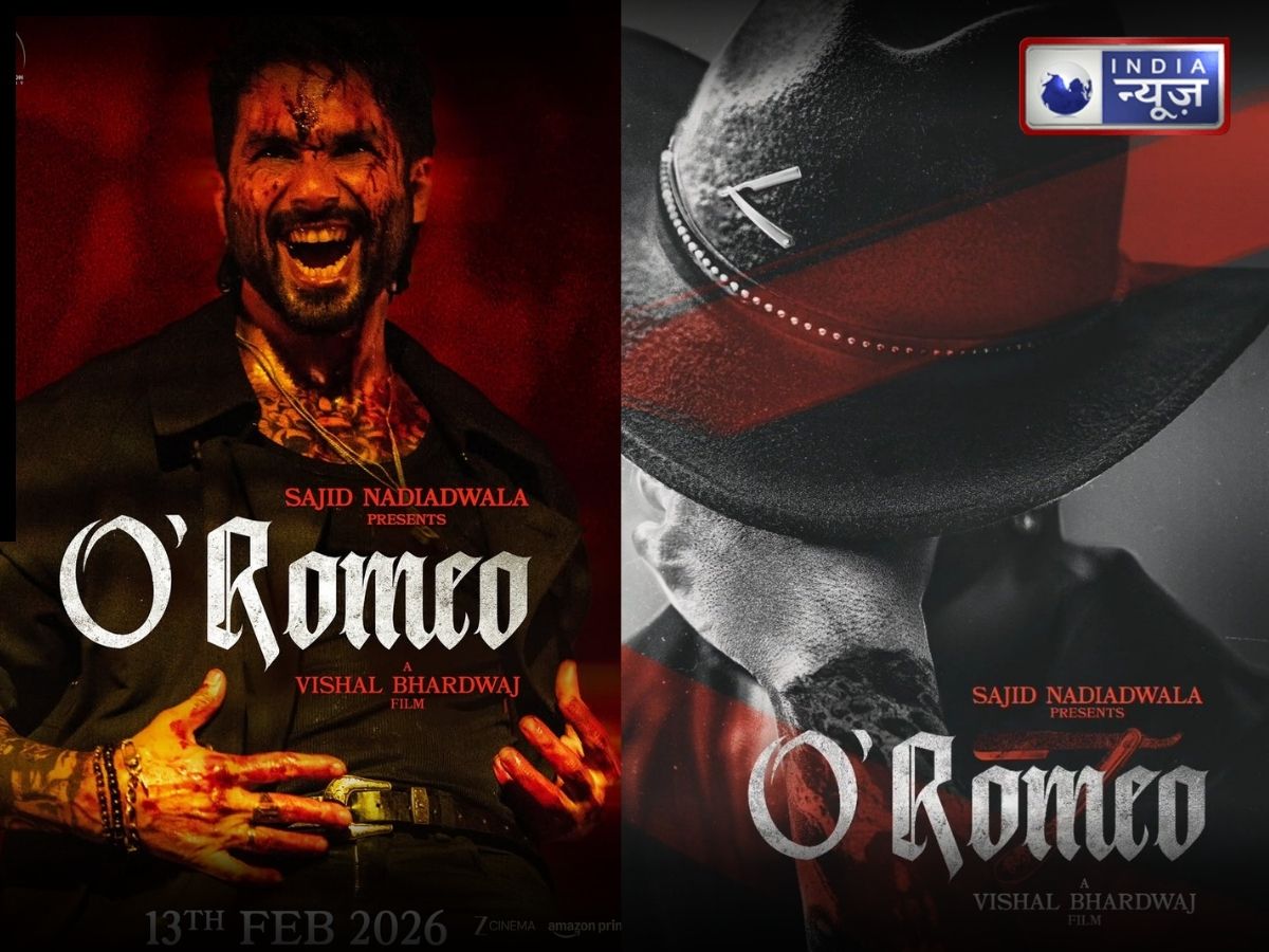 खून से सना चेहरा, शरीर पर टैटू; शाहिद की फिल्म ‘ओ रोमियो’ का पोस्टर रिलीज, वैलेंटाइन डे पर मचेगा तहलका !