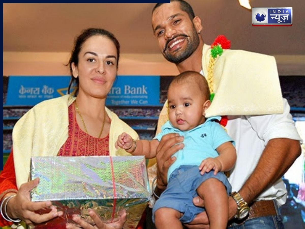 Shikhar Dhawan Ex Wife and Son - Photo Gallery