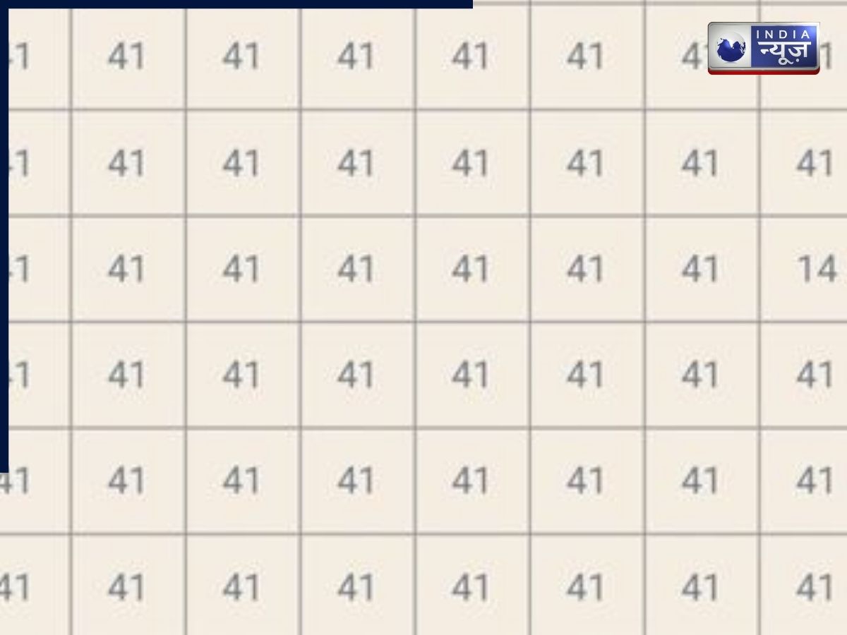 बड़े-बड़े दिमाग वाले भी खा गए चक्कर! ‘41’ के भीड़ में छुपा है एक ‘14’, क्या टाइम खत्म होने से पहले आपकी नजर पकड़ पाएगी?