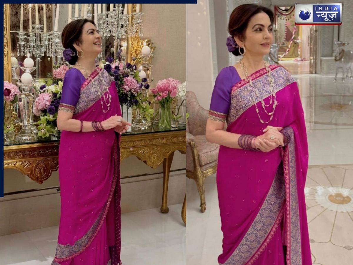 ग्रेस, ग्लैमर और शाही ठाठ! रानी पिंक साड़ी में नीता अंबानी के लुक ने मचाया तहलका, देख नजरें नहीं हटेगी