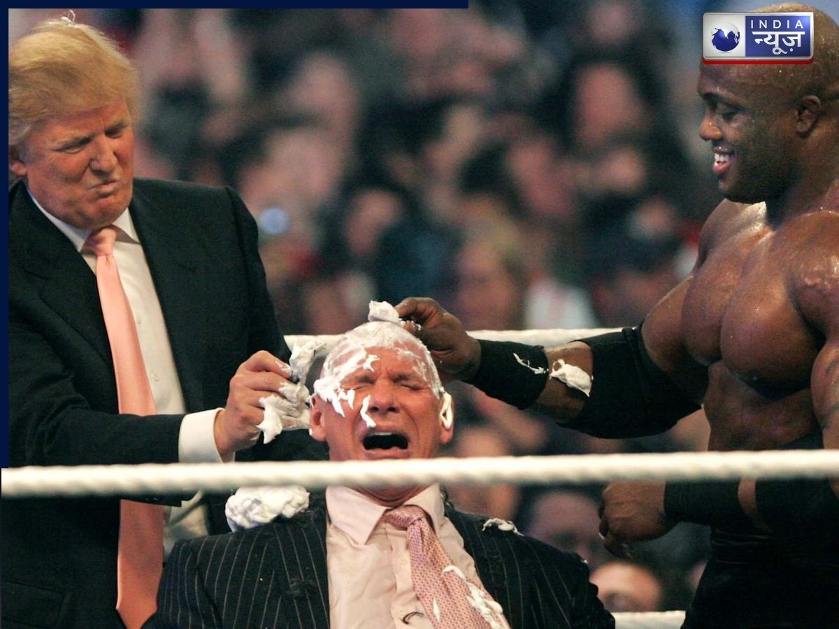 ट्रंप का सबसे विवादित WWE पल, जब ट्रंप रिंग में उतरे और WWE के पूर्व चेयरमैन विंस मैकमोहन का सिर मुंडवा दिए, देखें वीडियो