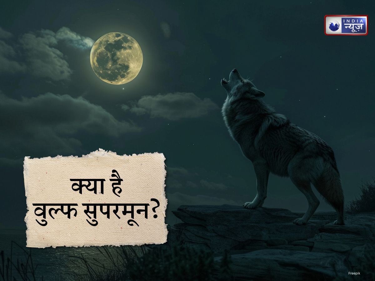 क्यों जनवरी के First Full Moon को कहा जाता है Wolf Supermoon? भेड़ियों से क्या है कनेक्शन? जानें आज चांद नकलने का समय