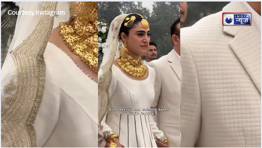 Hina Afridi और Taimoor Akbar का हुआ शानदार निकाह! कपल की पहली झलक देख लोगों ने कहा – ‘माशाल्लाह’!