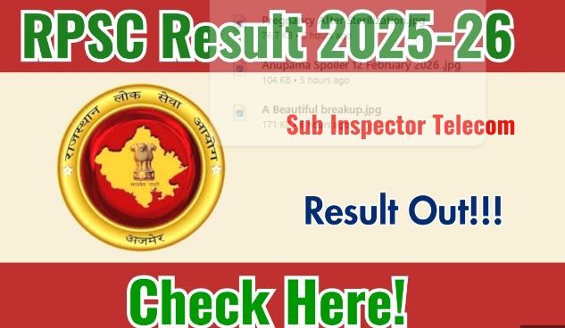 RPSC released the result of Telecom - Photo Gallery