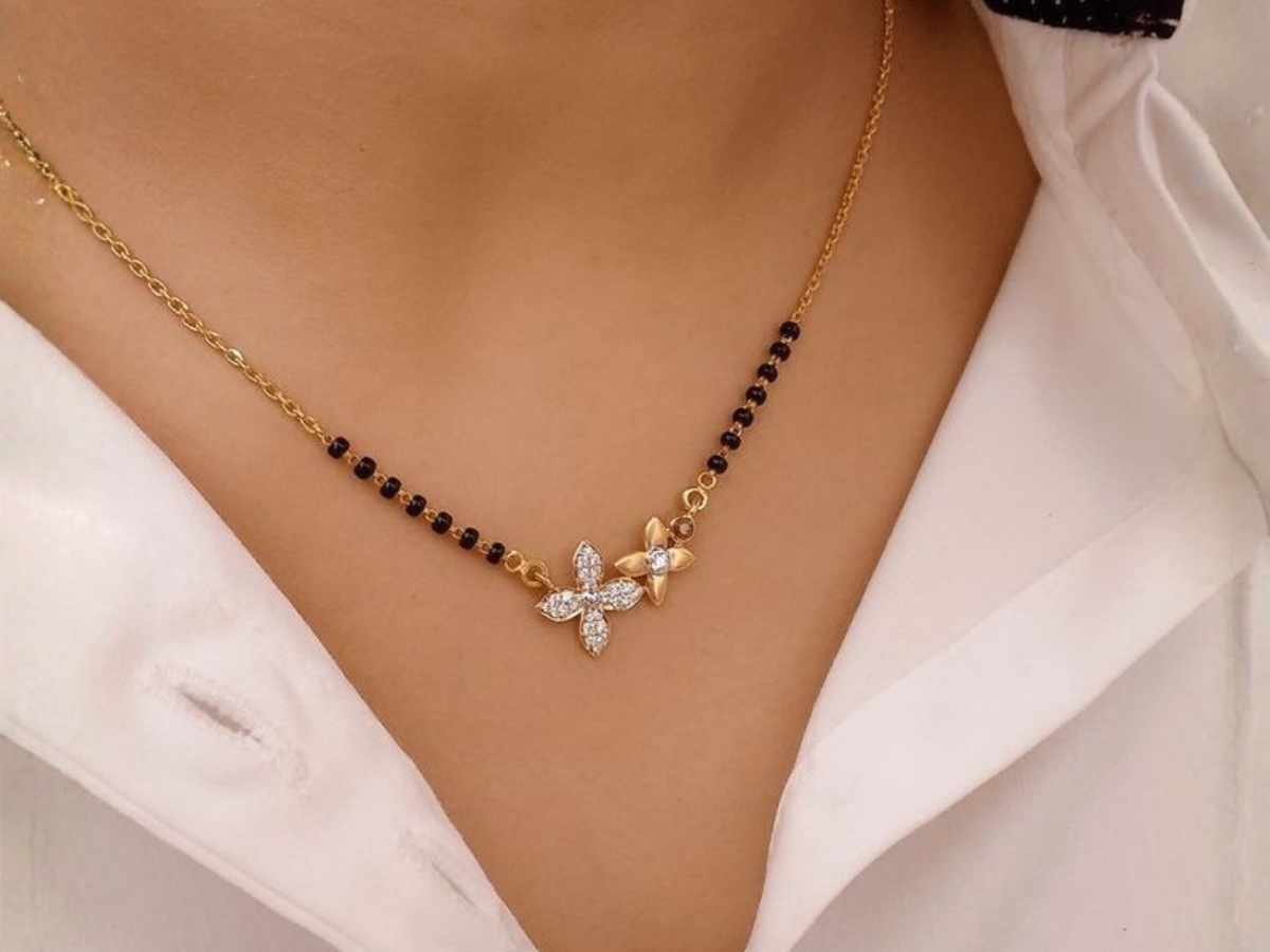 floral design mangalsutra design - Photo Gallery