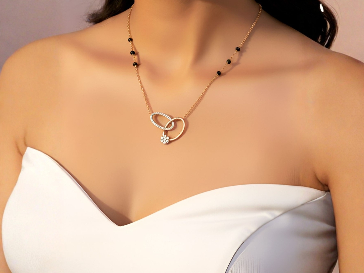 geometric design mangalsutra - Photo Gallery