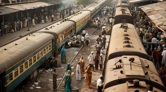 Heavy crowds are being seen at railway stations - Photo Gallery