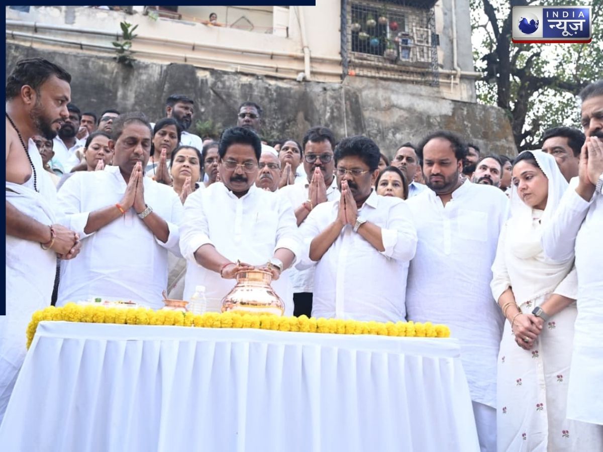 State president Sunil Tatkare paid his respects to Ajit Pawar. - Photo Gallery