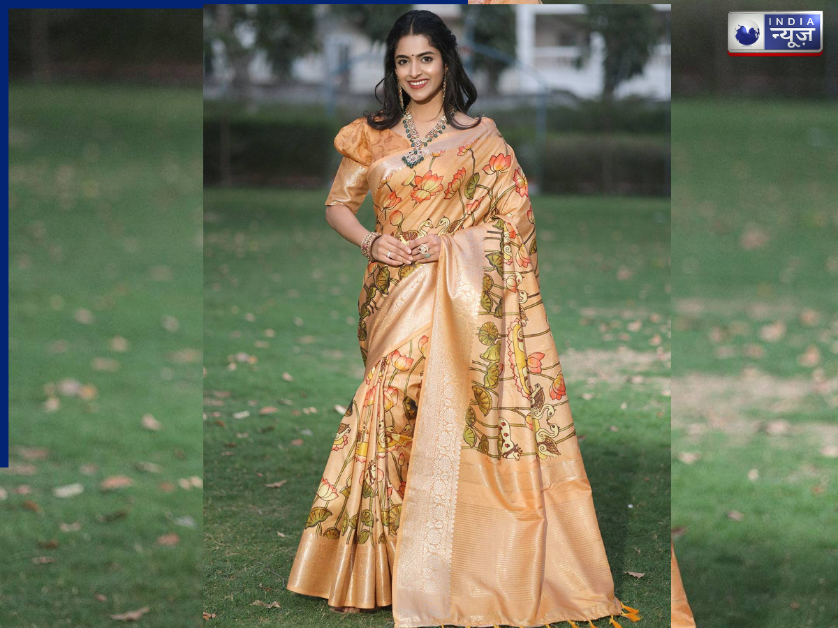 Dola Silk Saree With Minimal Makeup - Photo Gallery