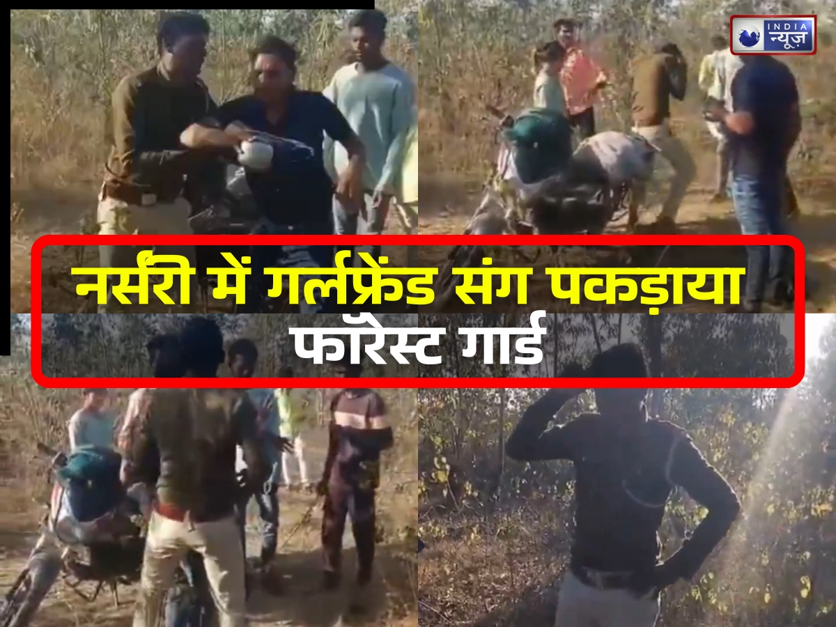 प्रेमिका के साथ नर्सरी में पकड़ाया फॉरेस्ट गार्ड; युवकों ने गाना चलाकर लगवाए ठुमके, फिर बरसाई बेल्ट