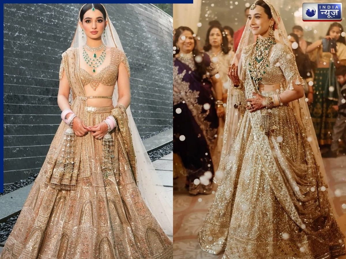Golden Bridal Lehenga - Photo Gallery
