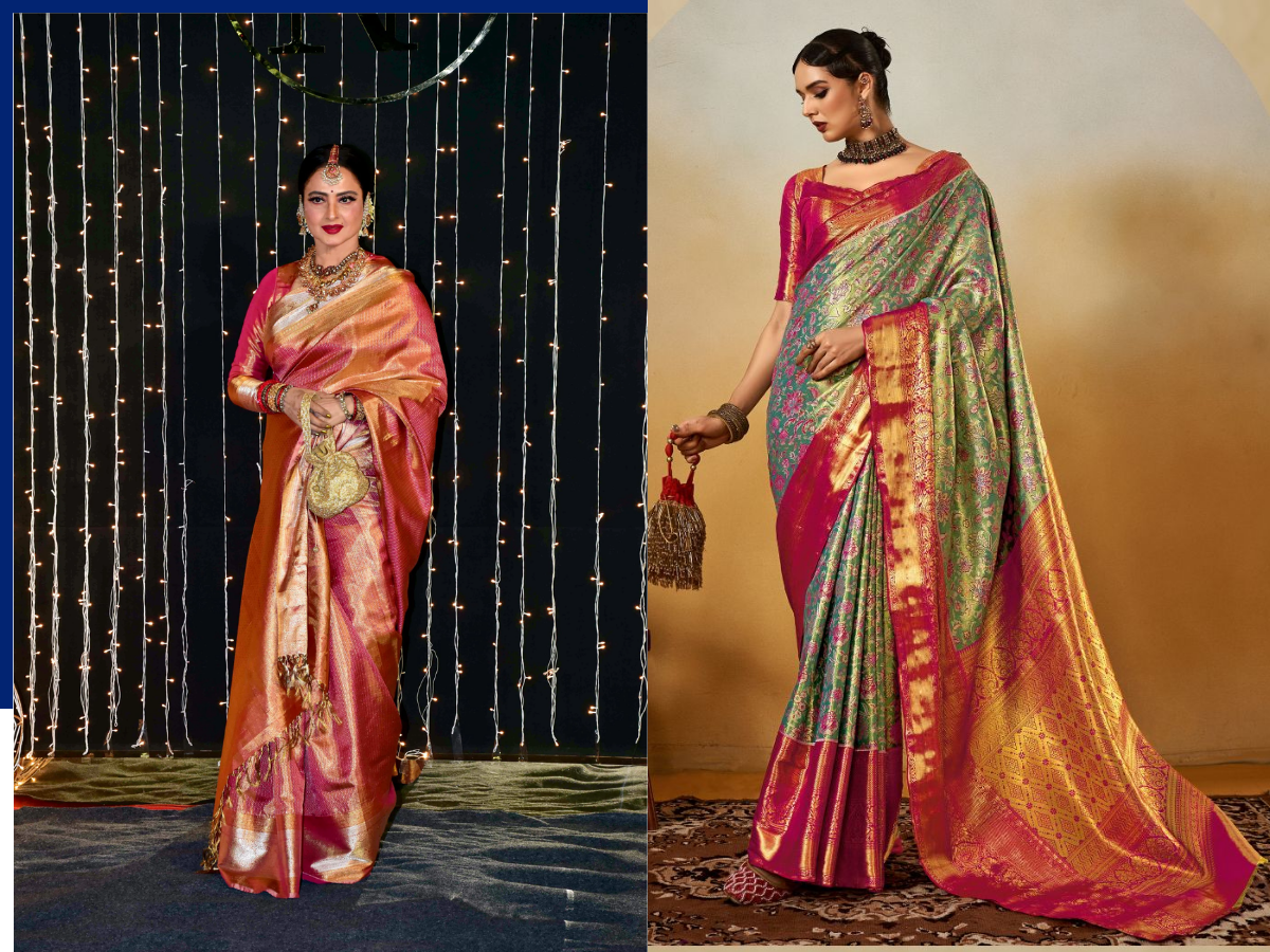 Kanjiwaram saree look - Photo Gallery