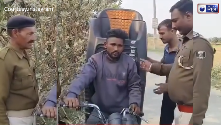 पुष्पा स्टाइल में छिपा रखी थी शराब, बाइक वाले की ‘क्रिएटिविटी’ देख सिर खुजलाने लगी पुलिस, देखें वीडियो!