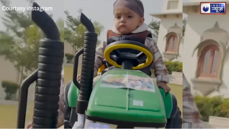 मूसेवाला 2.0: नन्हे कदम और वही अंदाज, खिलौना ट्रैक्टर चलाकर छोटे सिद्धू ने जीता फैंस का दिल!