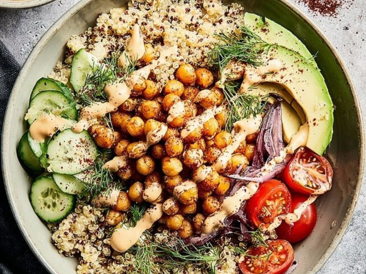 Mediterranean Quinoa and Chickpea Power Bowl - Photo Gallery