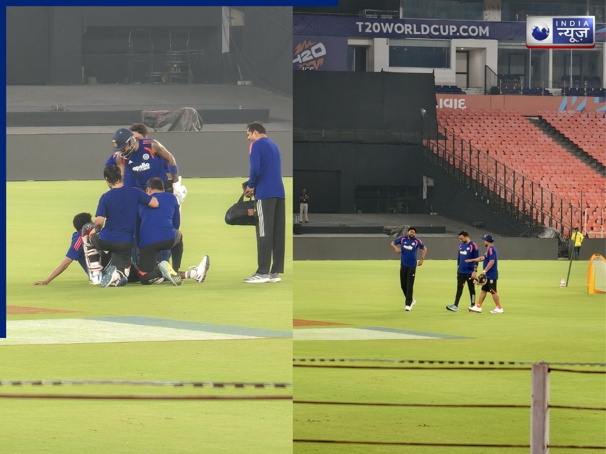 टीम इंडिया को लगा तगड़ा झटका, हार्दिक के शॉट से सिराज को लगी चोट; मैदान में दर्द से कराहते दिखे तेज गेंदबाज