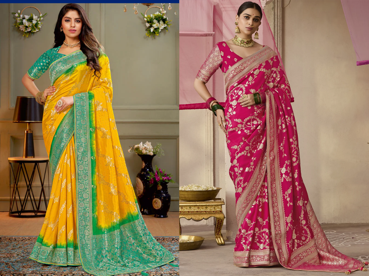 Banarasi Resham Saree Look - Photo Gallery