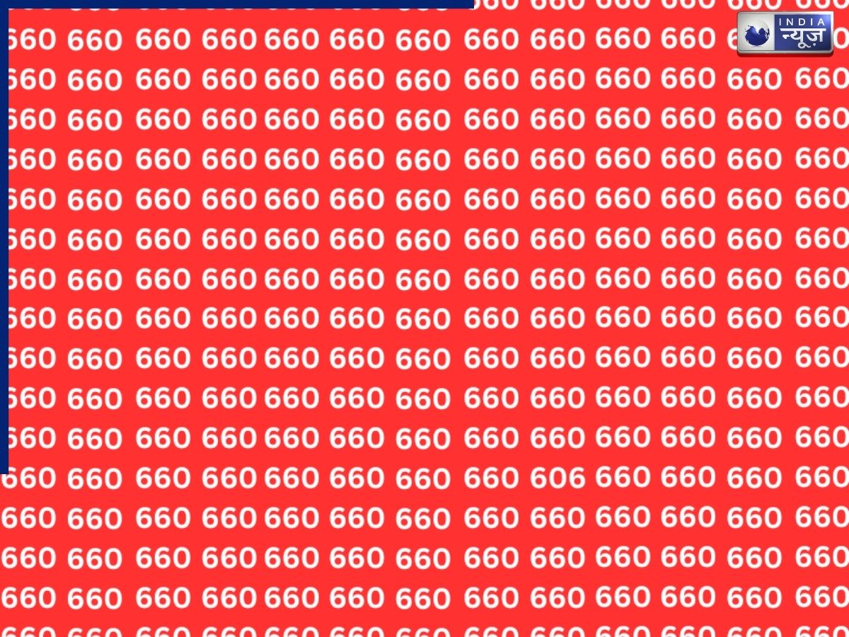 दिमाग हिला देने वाला चैलेंज! 660 की भीड़ में छिपा 606 ढूंढने में शकुनी मामा भी खा जाएं मात! क्या आप कर पाएंगे 10 सेकंड में कमाल?