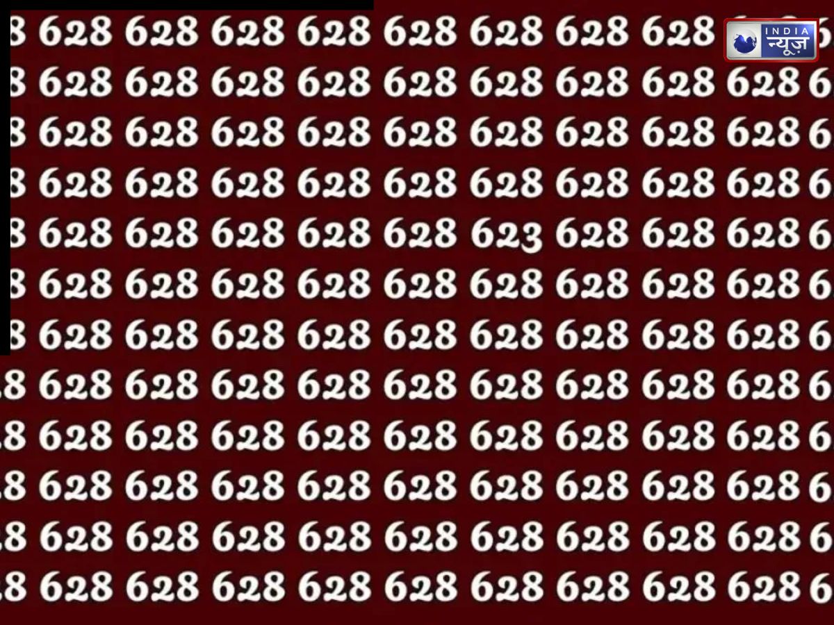 सिर्फ तेज नजर वाले जीतेंगे, 628 की भीड़ में छिपा है 623; क्या आप 30 सेकेंड में ढूंढ पाएंगे?