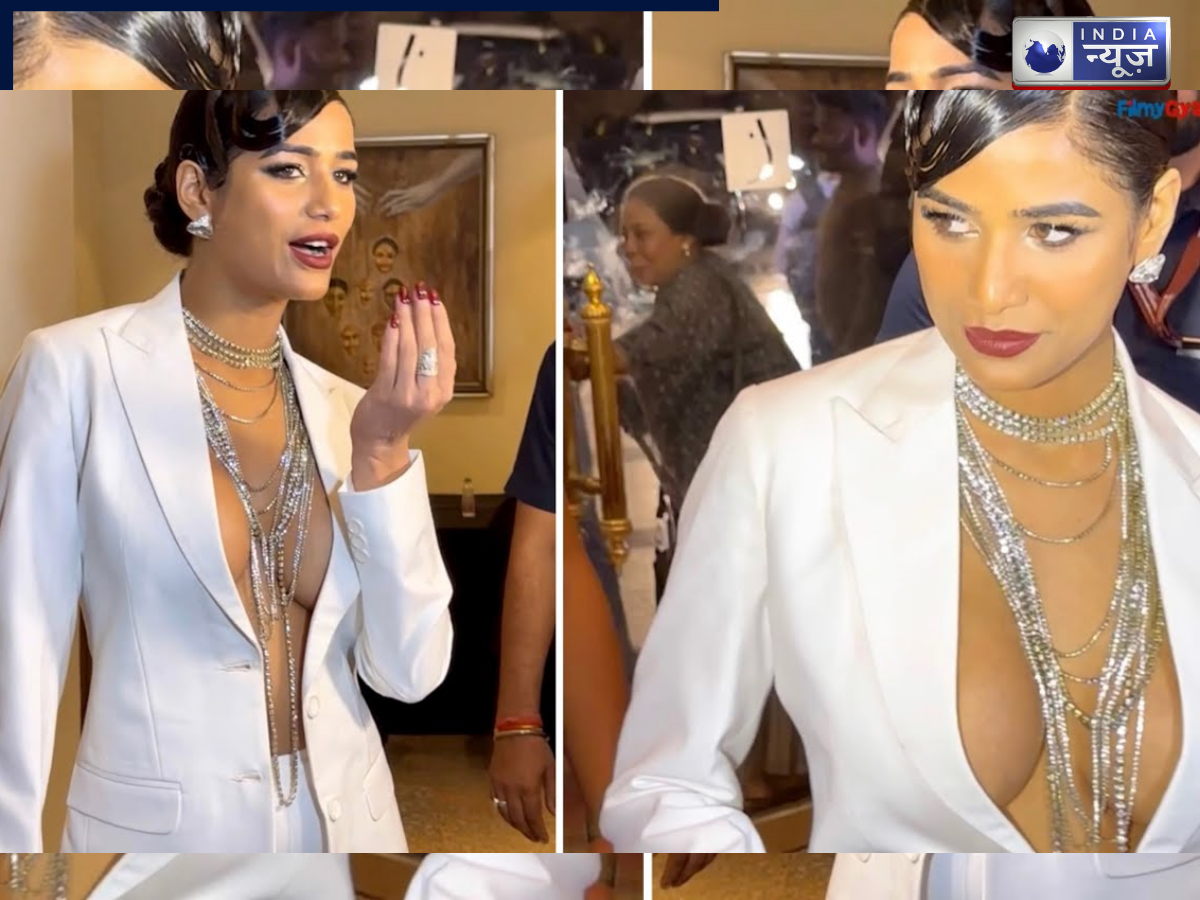 Poonam in white coat without bra - Photo Gallery